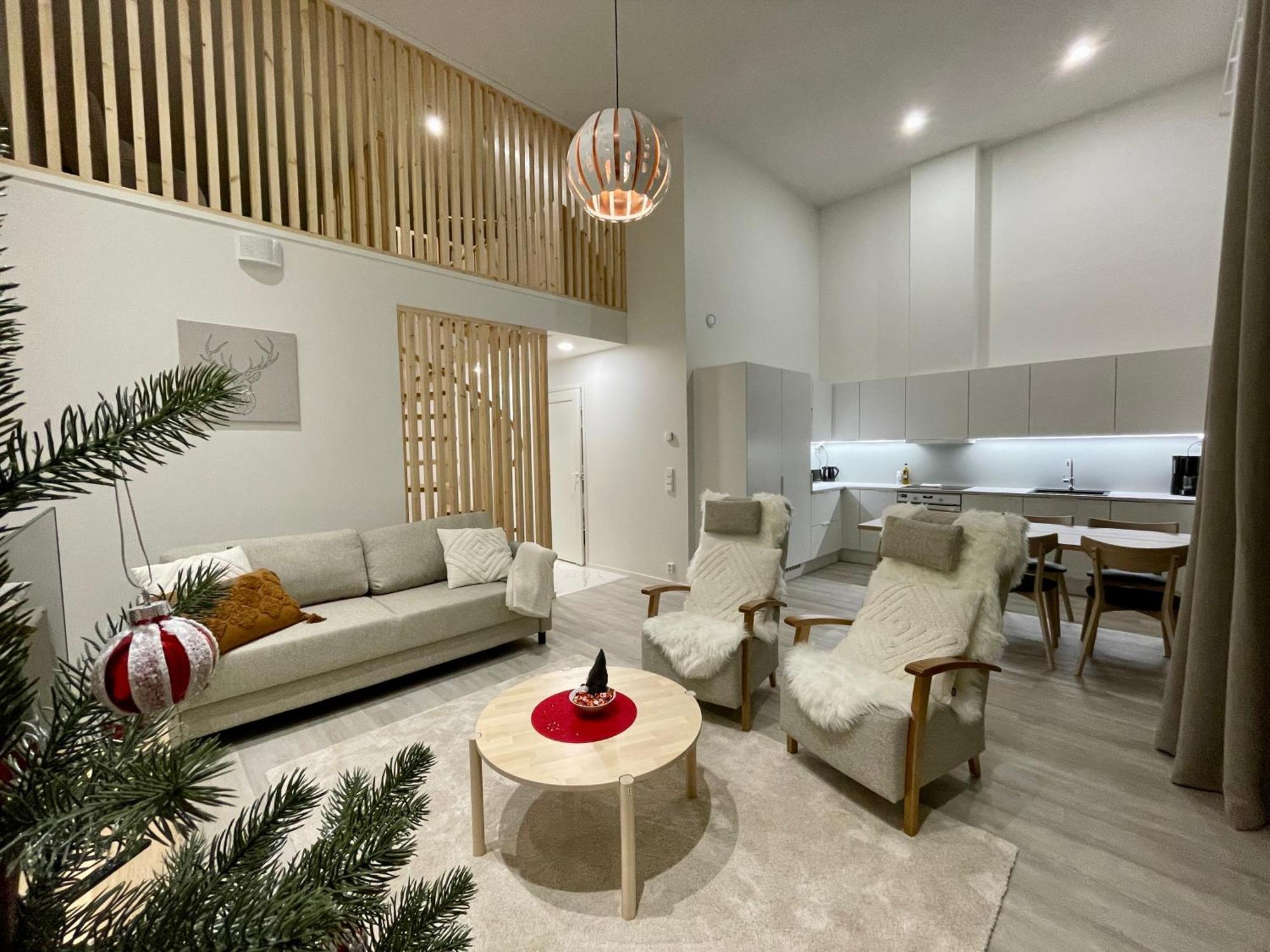 Nordic Wooden House Apartment Rovaniemi Bagian luar foto